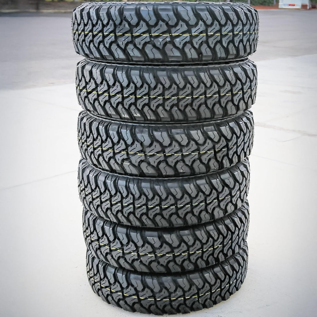 6 x Accelera M/T-01 LT235/85R16 120/116Q Mud Terrain E (10 Ply) Tires