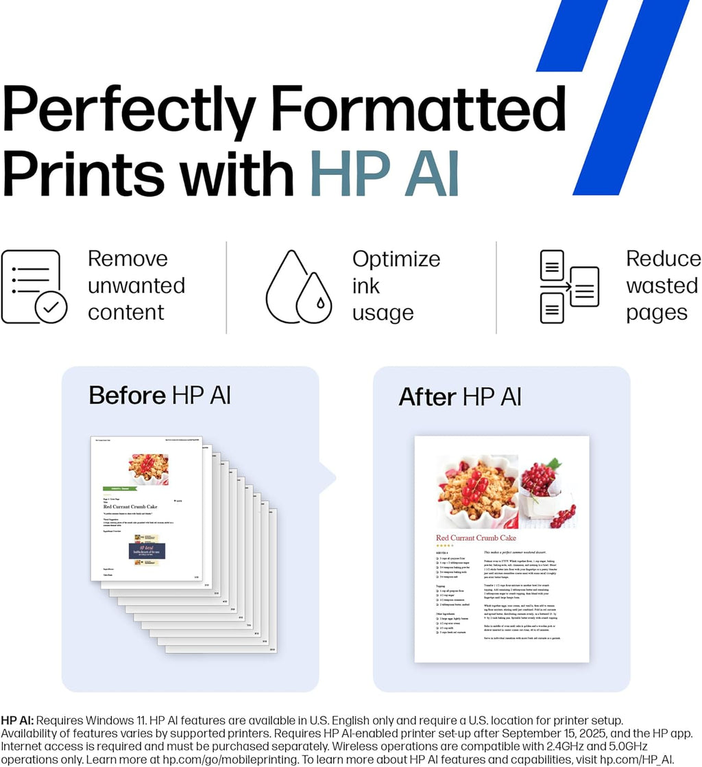 HP Smart Tank 7602 Wireless All-in-One Ink Tank Printer, Scanner, Copier with 2 Years of Ink Included, Best-for-Home Office, Cartridge-Free