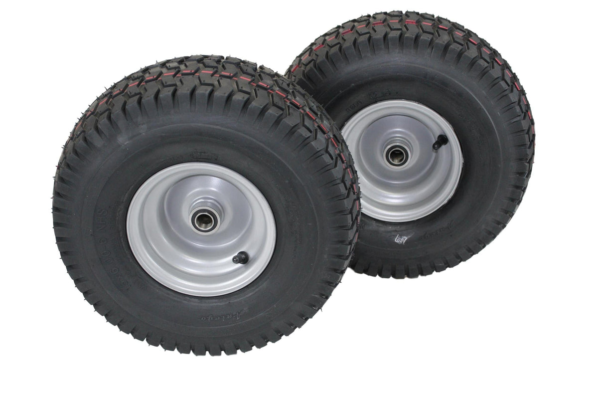 Antego 15x6.00-6 Tire & Wheel for Husqvarna/Poulan, 532106732, Set of 2