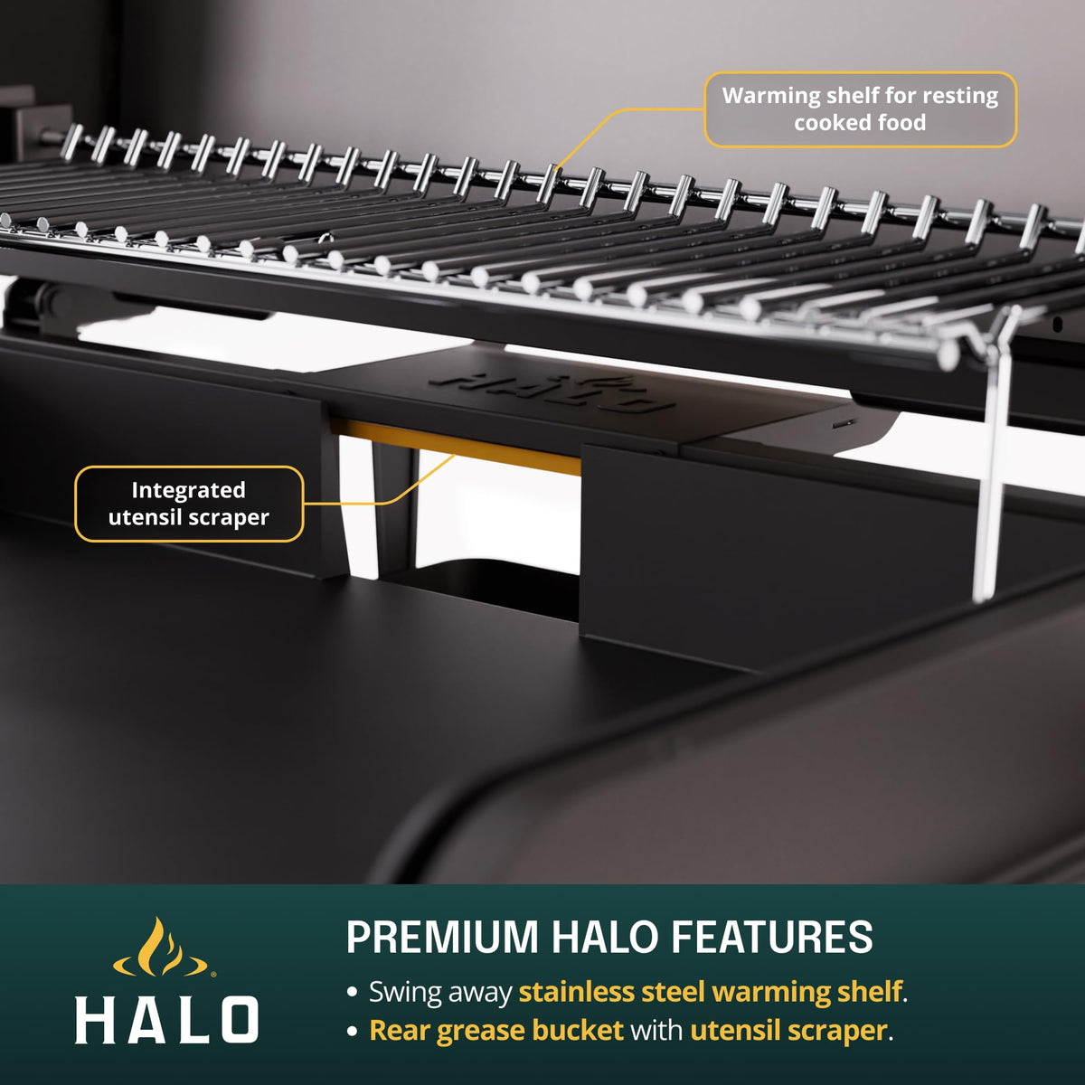 HALO Elite4B Outdoor Griddle | 4 Burner, 8 Cooking Zones | 720 sq. in. (36 x 20) Wind-Proof Cooking Surface | Propane Gas Grill | HZ-1001-XNA