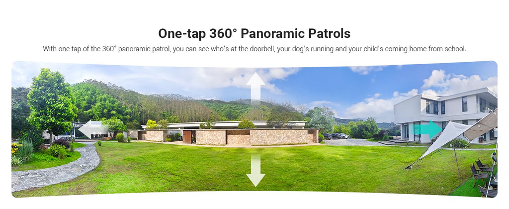 Security Cameras Wireless Outdoor Home System, 4 Camera Kit, No Subscription Fees, Solar Powered, Local Storage, 365-Day Battery Life, 360PTZ