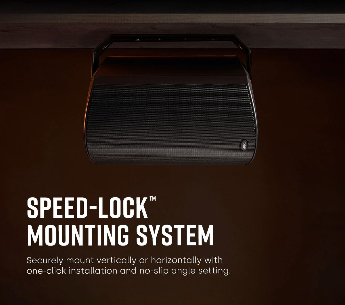 Polk Audio Atrium 4 Weatherproof Outdoor Speakers with Powerful Bass (Pair, Black), All-Weather Durability, Broad Sound Coverage, Speed-Lock Mounting