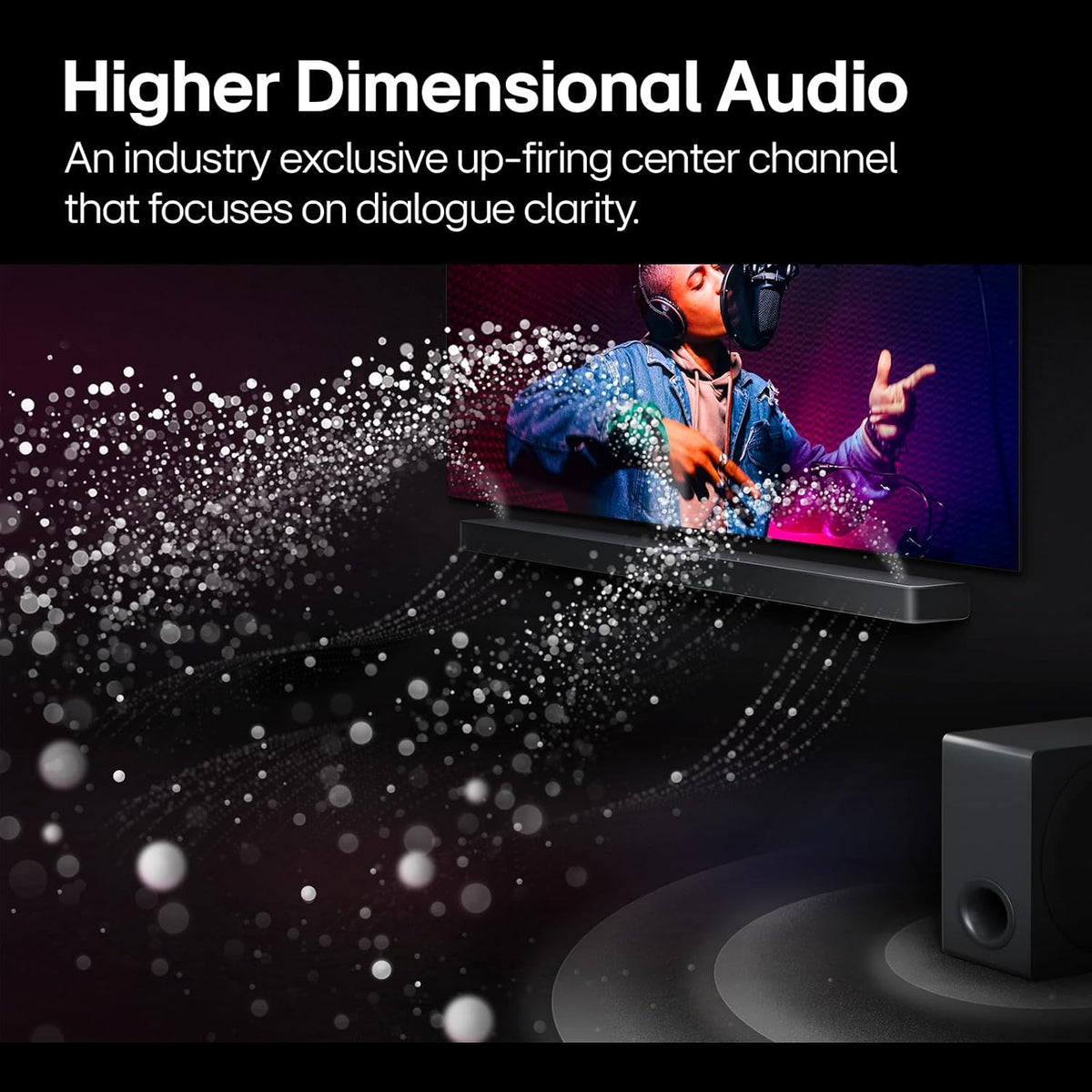 LG S70TY 3.1.1-Channel QNED TV Matching Soundbar, Dolby Atmos, Wow Orchestra, Rear Speaker Ready, Wireless Subwoofer (2024 Model)