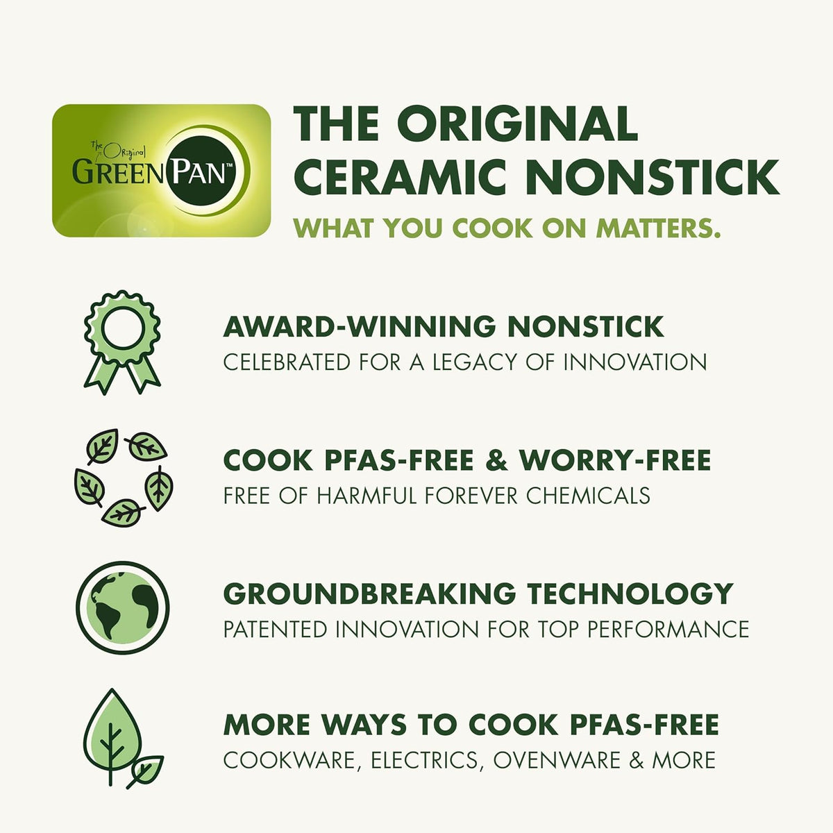 GreenPan Hybrid 13 Piece Nonstick Stainless Steel Cookware Set, APEX Tri-Ply Thermobond PFAS-Free Ceramic Pots & Pans, Induction & All Cooktop