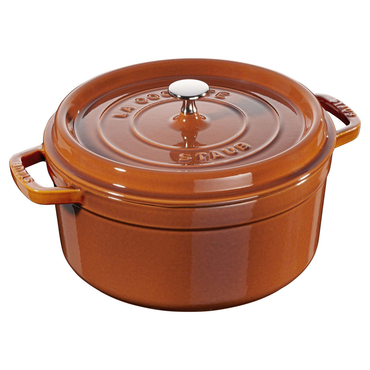 Staub Cast Iron 7-qt Round Cocotte - White Truffle, Made in France