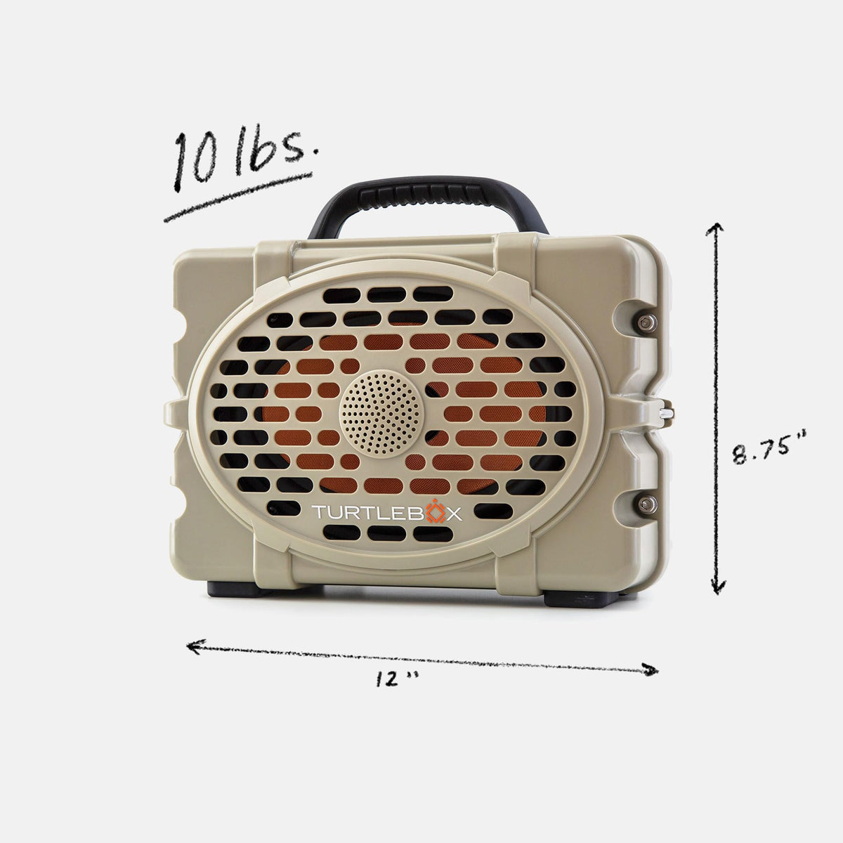 Turtlebox Original Gen 3: Portable Outdoor Bluetooth Speaker C Ultra-Loud (120dB), Waterproof (IP67), Rugged, Impact-Resistant, 3-Day Battery | Party