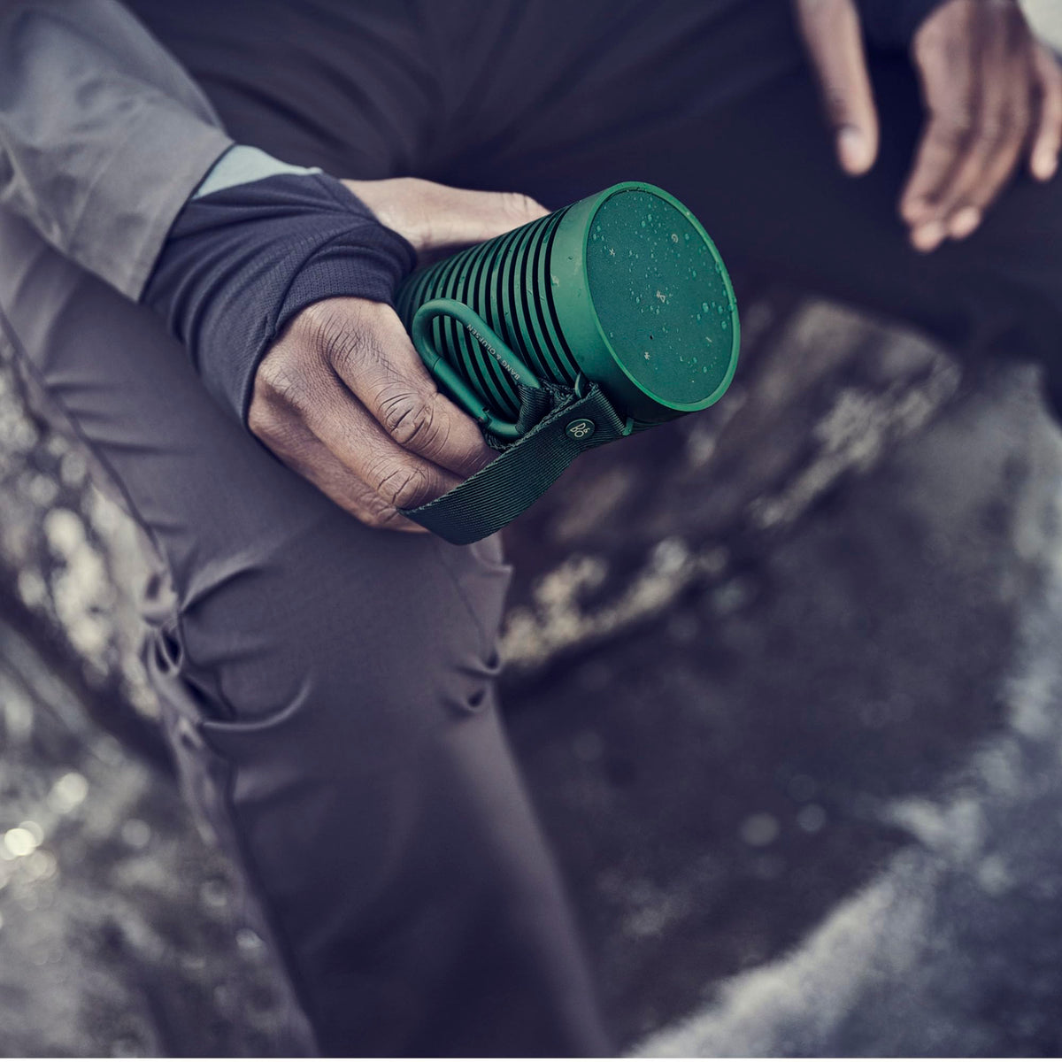 Bang & Olufsen Beosound Explore - Wireless Portable Outdoor Bluetooth Speaker, IP 67 Dustproof and Waterproof, Green