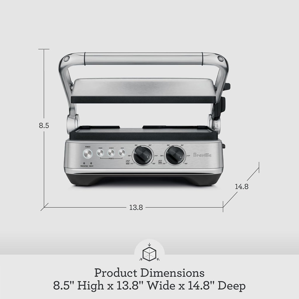 Breville BGR700BSS Sear and Press Grill, Brushed Stainless Steel