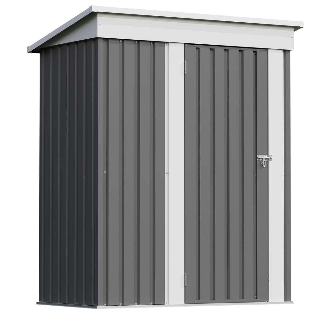 Patiowell 10 x 12 FT Metal Storage Shed for Outdoor, Steel Yard Shed with Design of Lockable Doors, Utility and Tool Storage for Garden, Backyard