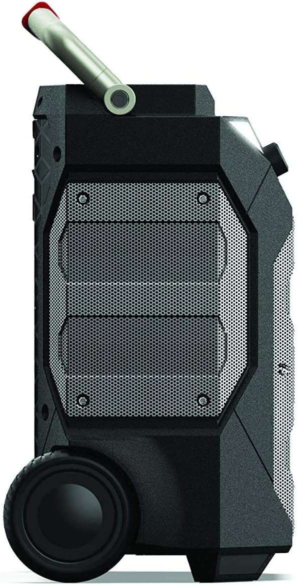Monster Rockin' Roller 270 Portable Indoor/Outdoor Wireless Speaker, 200 Watts, Up to 100 Hours Playtime, IPX4 Water Resistant, Qi Charger, Connect