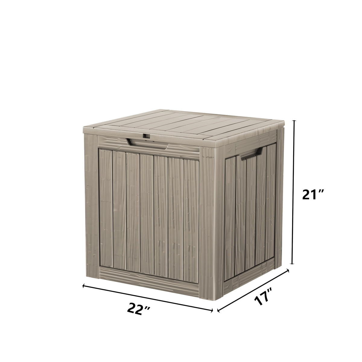 Mersco 320 Gallon Double-Wall Resin Deck Box - Lockable Waterproof Outdoor Storage Box, 1000lbs Capacity & Doubles as Seating for Patio Furniture