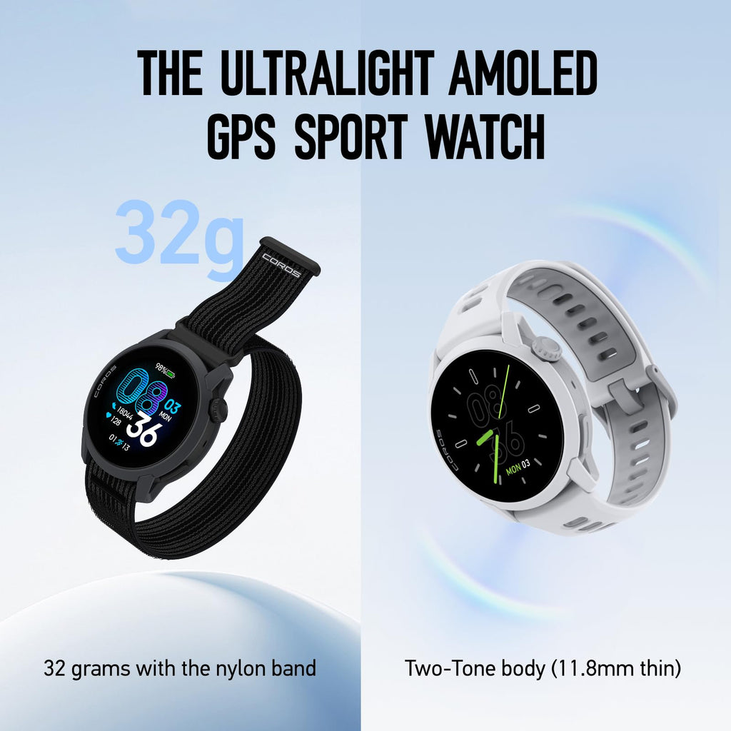 COROS PACE 4 Ultralight Sport GPS Watch, 1.2" AMOLED Touchscreen,19 days of daily use, Voice Features, Advanced Training Tools, GPS, Heart Rate