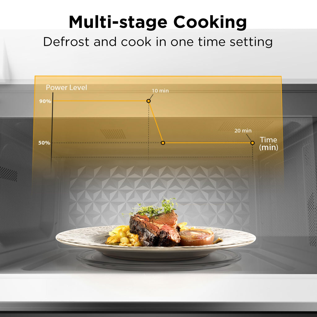 BLACK+DECKER EM044KB19 Over The Range Microwave Oven with One Touch, 1000 Watts, 400 CFM and Auto Cooking, OTR 1.9 Cu.ft