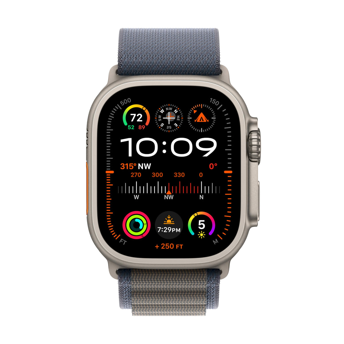 Apple Watch Ultra 2 (GPS + Cellular, 49MM) - Black Titanium Case with Black Ocean Band (Renewed Premium)