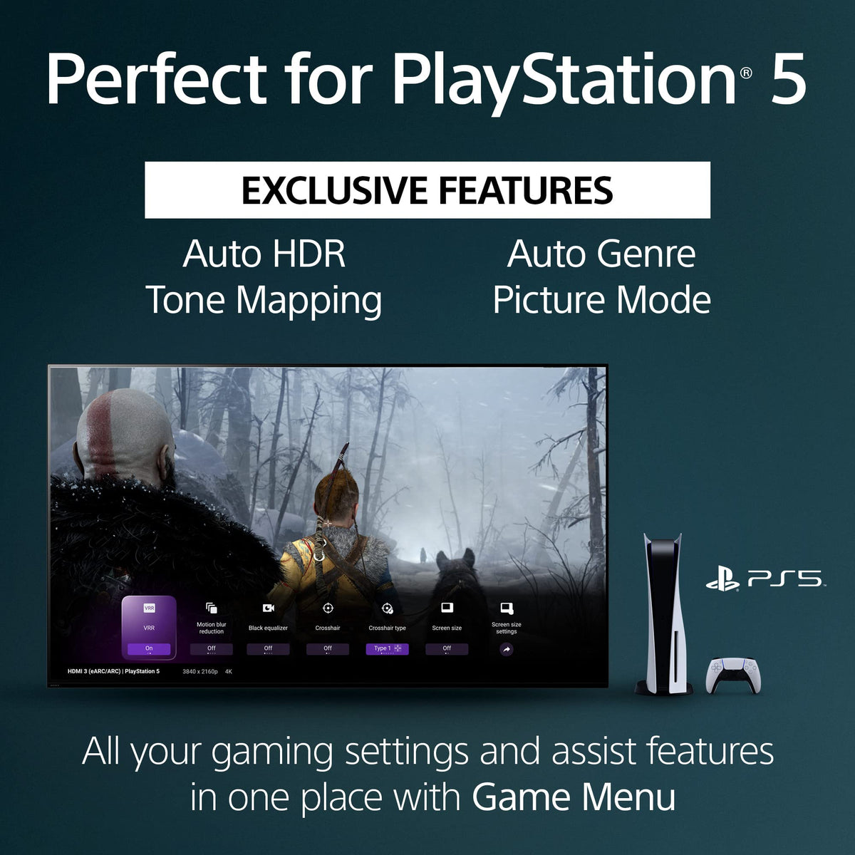 Sony 65 Inch 4K Ultra HD TV X90L Series: BRAVIA XR Full Array LED Smart Google TV with Dolby Vision HDR and Exclusive Features for The