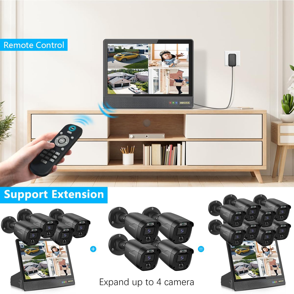 Full HD 5MP Definition Wired Security Camera System Outdoor Surveillance Cameras CCTV Camera Home Security System Outside Surveillance Video