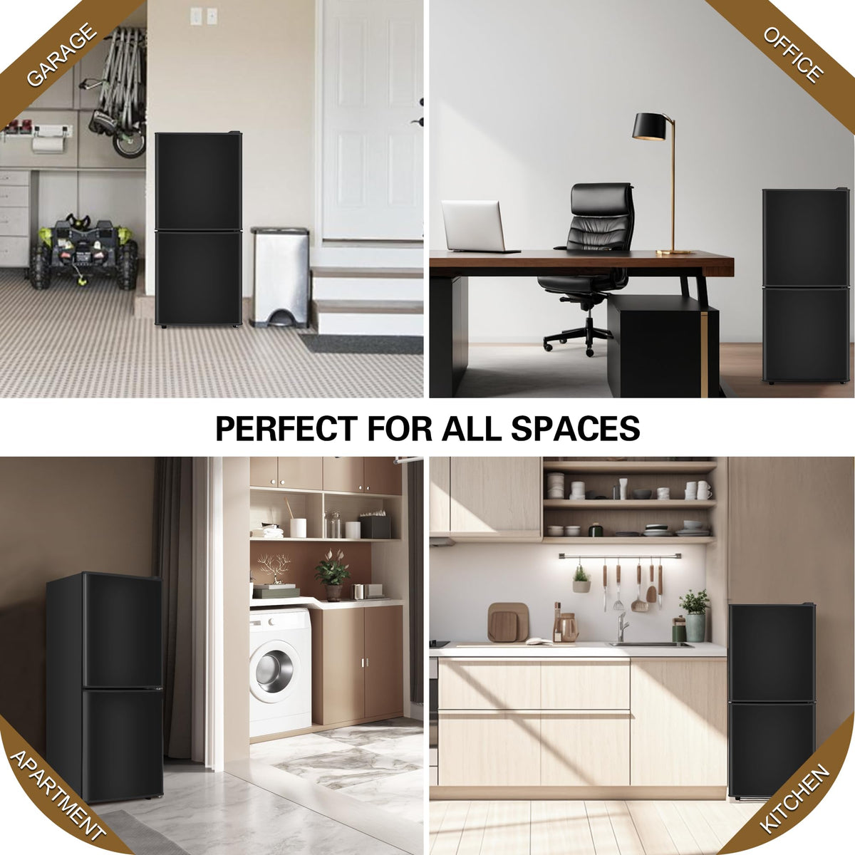 Mini Refrigerator with Freezer 4.0 Cu. Ft., Small Dorm Fridge with Freezer, Adjustable Thermostat Compact Fridge Freezers for Apartment, Dorm