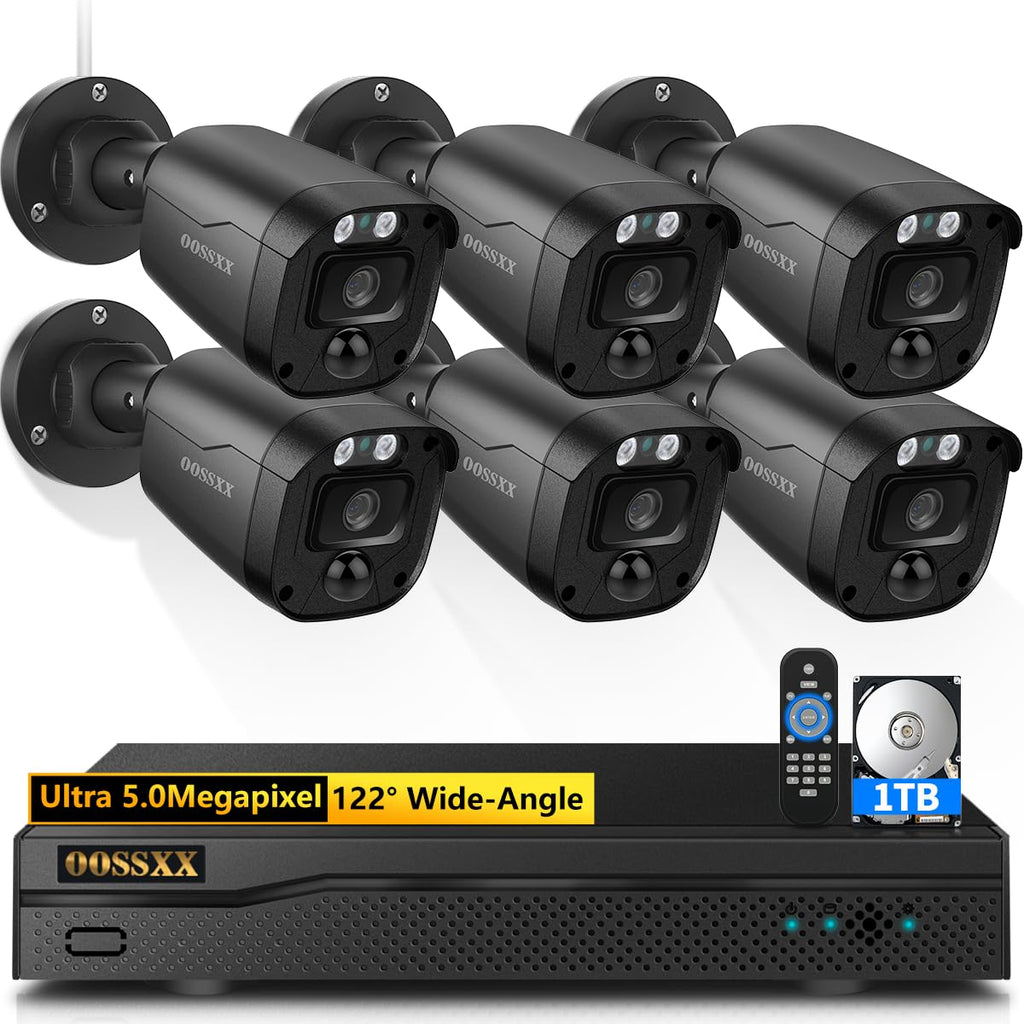 Full HD 5MP Definition Wired Security Camera System Outdoor Surveillance Cameras CCTV Camera Home Security System Outside Surveillance Video