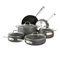 All-Clad HA1 Hard Anodized Nonstick Pots and Pans Set Non Stick Cookware Sets, Oven Broiler Safe 500F, Black