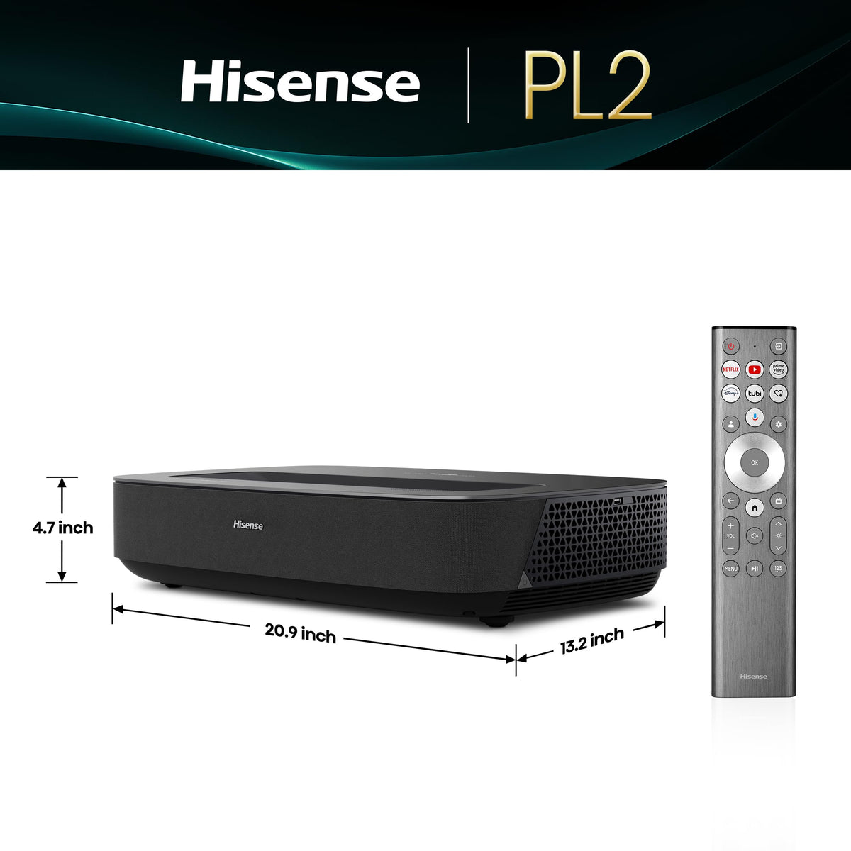 Hisense PX3-PRO Ultra Short Throw Triple Laser Projector, 4K UHD, 80 C 150, 3,000 Lumens, 3000:1 Contrast, Dolby Vision & Atmos, IMAX Enhanced, 240