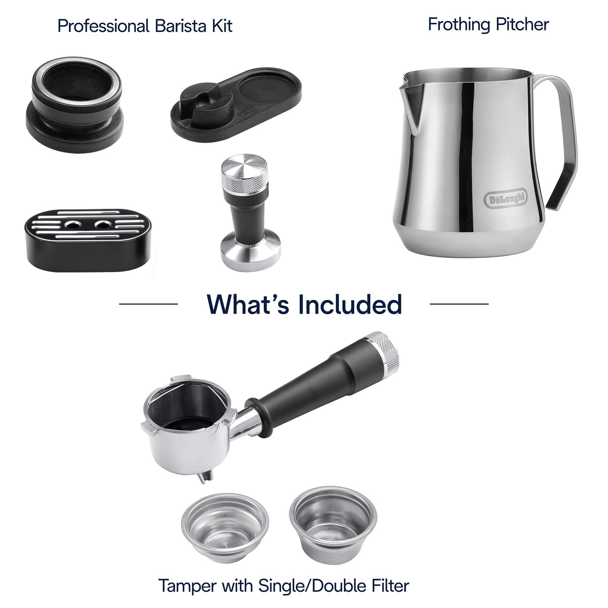 De'Longhi La Specialista Arte Evo Espresso Machine - Compact Cold Brew Coffee Maker with Grinder, Milk Steam Wand/Frother & Tamping Tools - Home