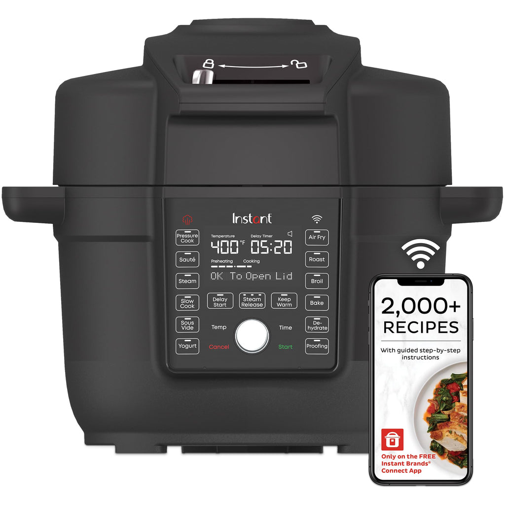 Instant Pot Duo Crisp Ultimate Lid,13-in-1 Air Fryer&Pressure Cooker Combo, Saut, Slow Cook, Bake, Steam, Warm, Roast, Dehydrate, Sous Vide&Proof