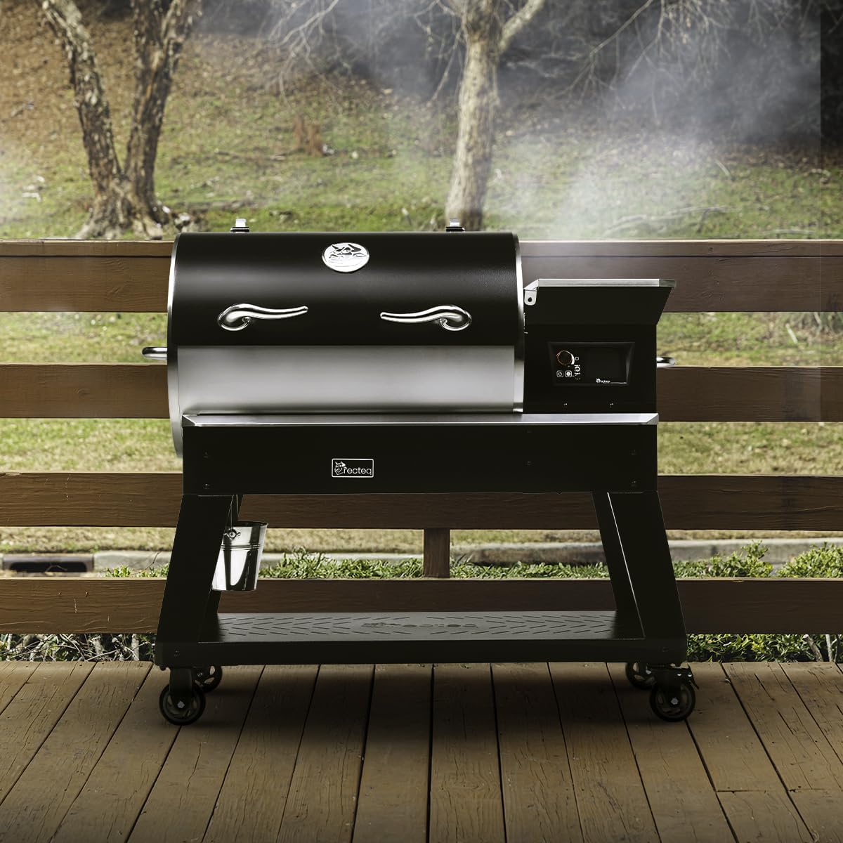 recteq Pellet Smoker Grill Deck Boss 800, Electric Pellet Smoker, Outdoor Grills & Smokers, Wi-Fi-Enabled BBQ Grill