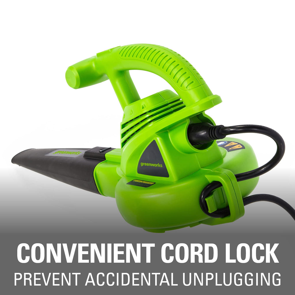 Greenworks 40V (230 MPH / 505 CFM) Cordless Brushless Leaf Blower/Vacuum with Bag, High Power, Lightweight & Quiet for Yard Debris Cleanup, Includes