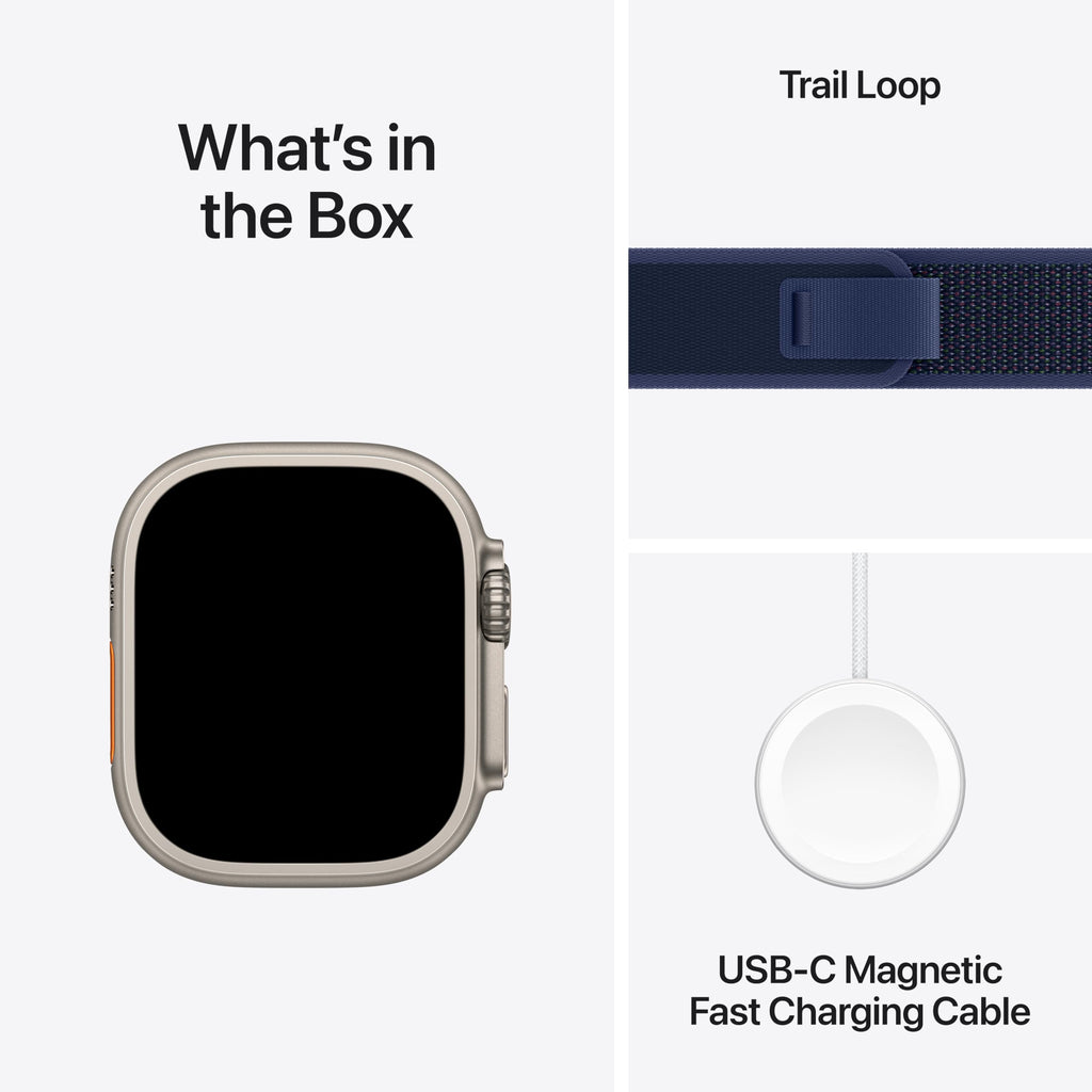 Apple Watch Ultra 2 (GPS + Cellular, 49MM) - Black Titanium Case with Black Ocean Band (Renewed Premium)