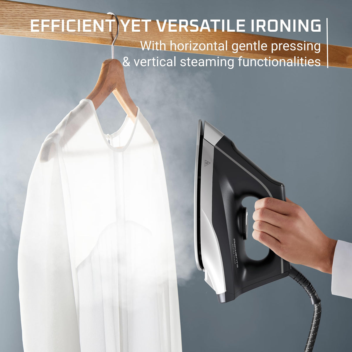 Rowenta Iron Steamer for Clothes Master Steam Station, Professional Steam Iron for Clothes with Stainless Steel Soleplate, 57 Oz, 400 Microsteam