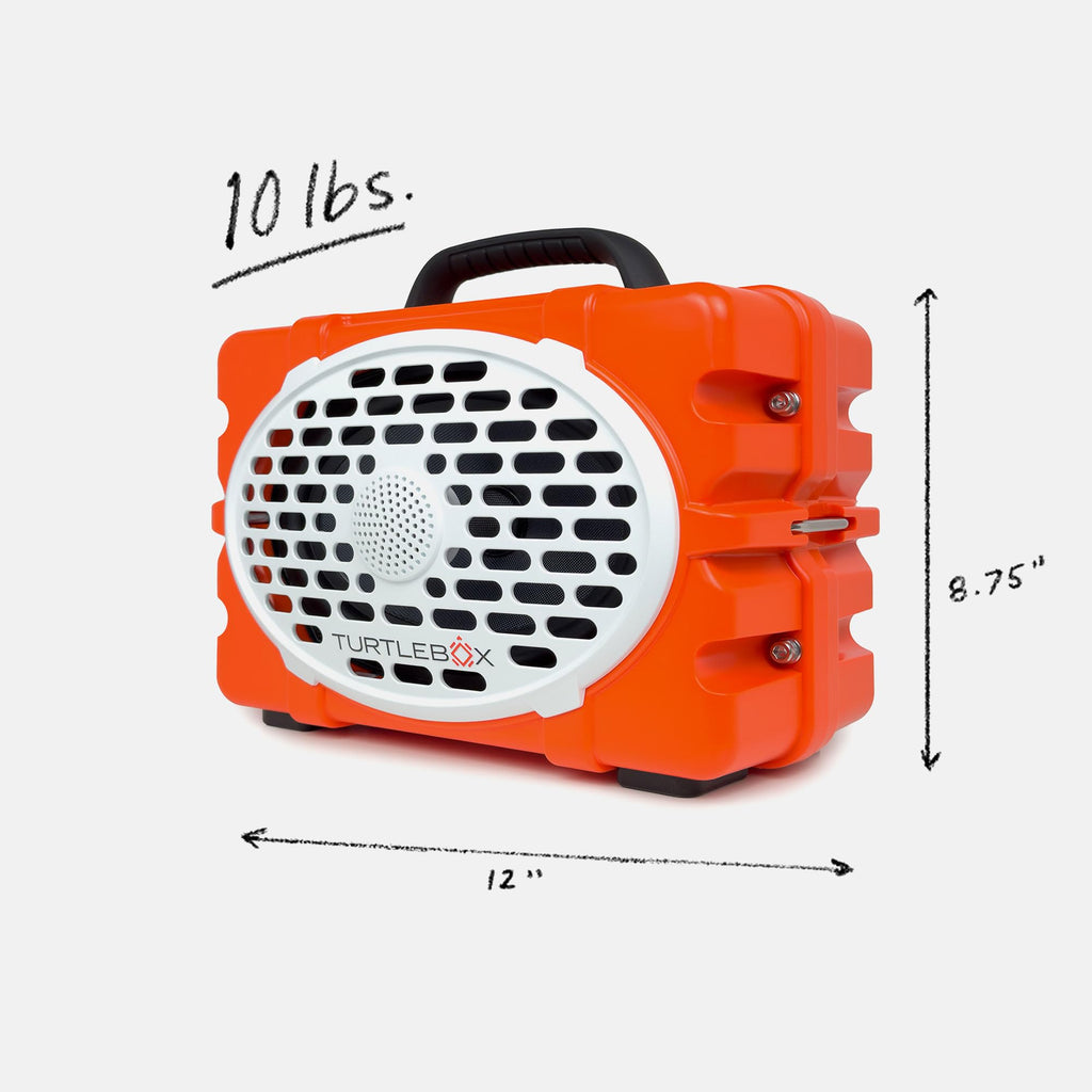 Turtlebox Original Gen 3: Portable Outdoor Bluetooth Speaker C Ultra-Loud (120dB), Waterproof (IP67), Rugged, Impact-Resistant, 3-Day Battery | Party