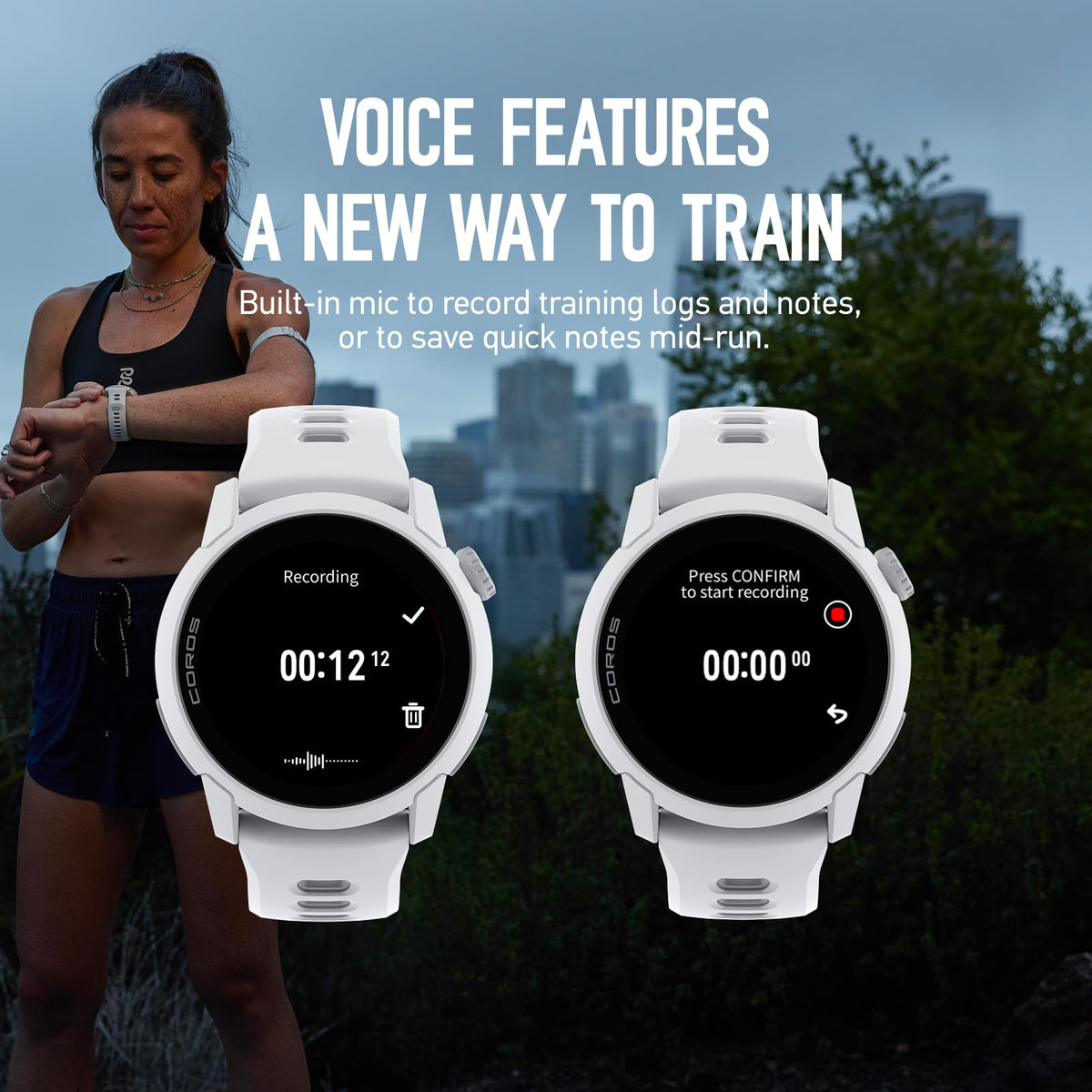 COROS PACE 4 Ultralight Sport GPS Watch, 1.2" AMOLED Touchscreen,19 days of daily use, Voice Features, Advanced Training Tools, GPS, Heart Rate