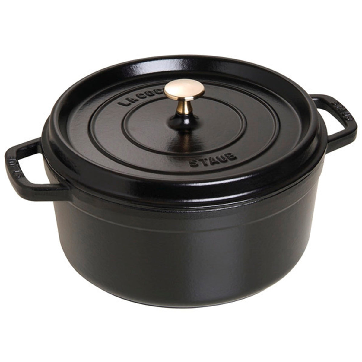 Staub Cast Iron 7-qt Round Cocotte - White Truffle, Made in France