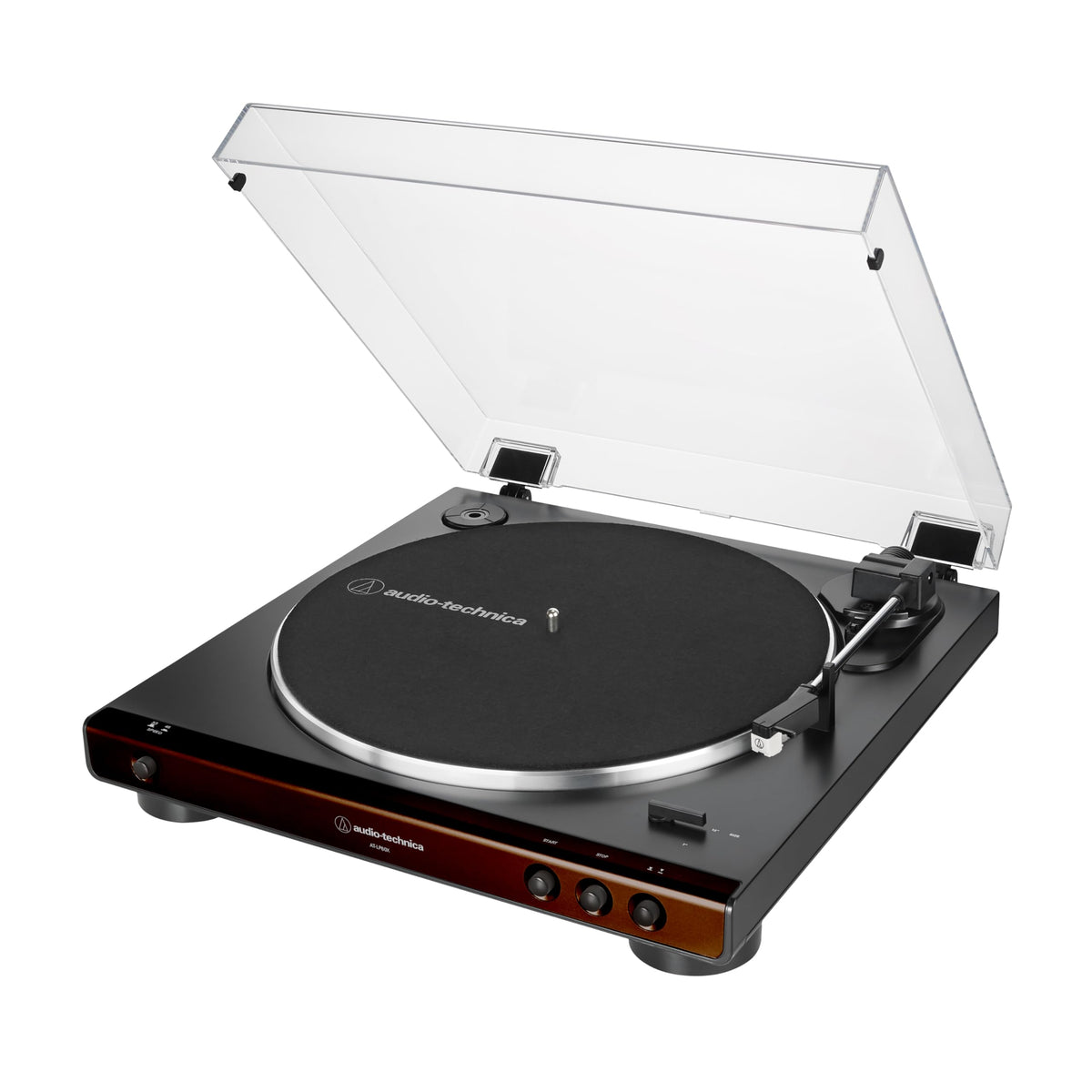 Audio-Technica AT-LP60X-BK Fully Automatic Belt-Drive Stereo Turntable, Black, Hi-Fi, 2 Speed, Dust Cover, Anti-Resonance, Die-Cast Aluminum Platter