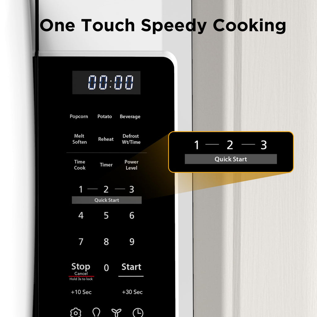 BLACK+DECKER EM044KB19 Over The Range Microwave Oven with One Touch, 1000 Watts, 400 CFM and Auto Cooking, OTR 1.9 Cu.ft