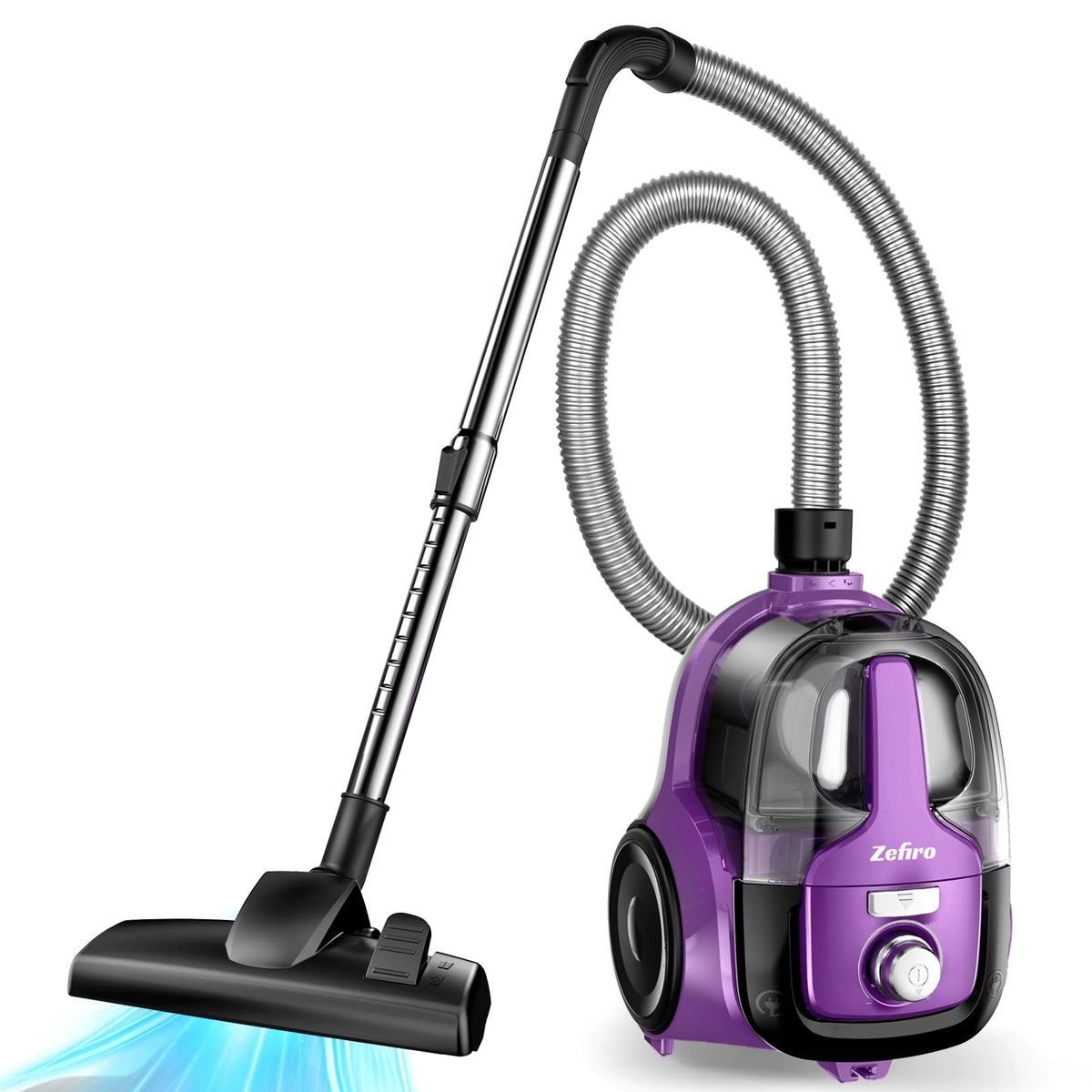 Zefiro Cordless Vacuum Cleaner for Home,45Mins Runtime Stick Vacuum Cleaners, Anti-Tangle and 1.5L Dust Cup, Lightweight Vacuum for Hardwood Floor