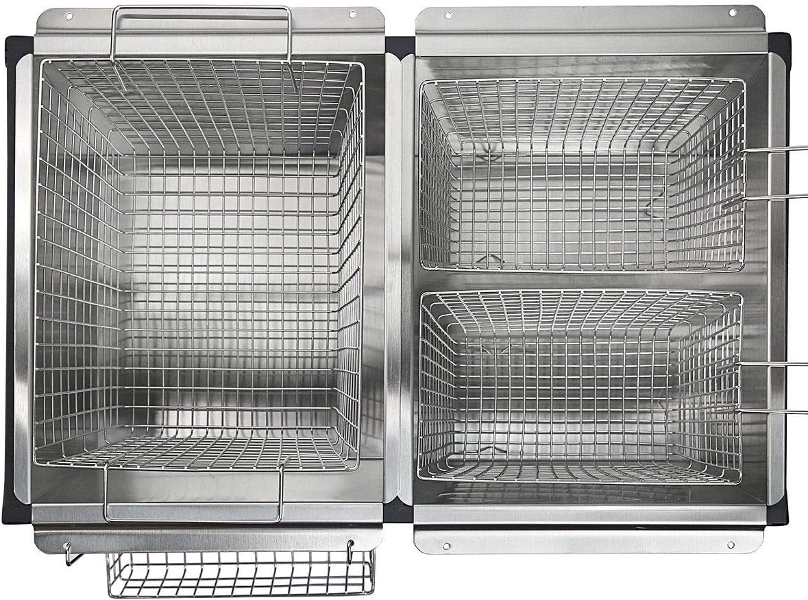 Barton 148,000 BTU High-Pressure Triple Basket Deep Fryer Dual Burner Propane LPG Fish Cooker Fry Basket Fryer Outdoor Catering, Events, Camping