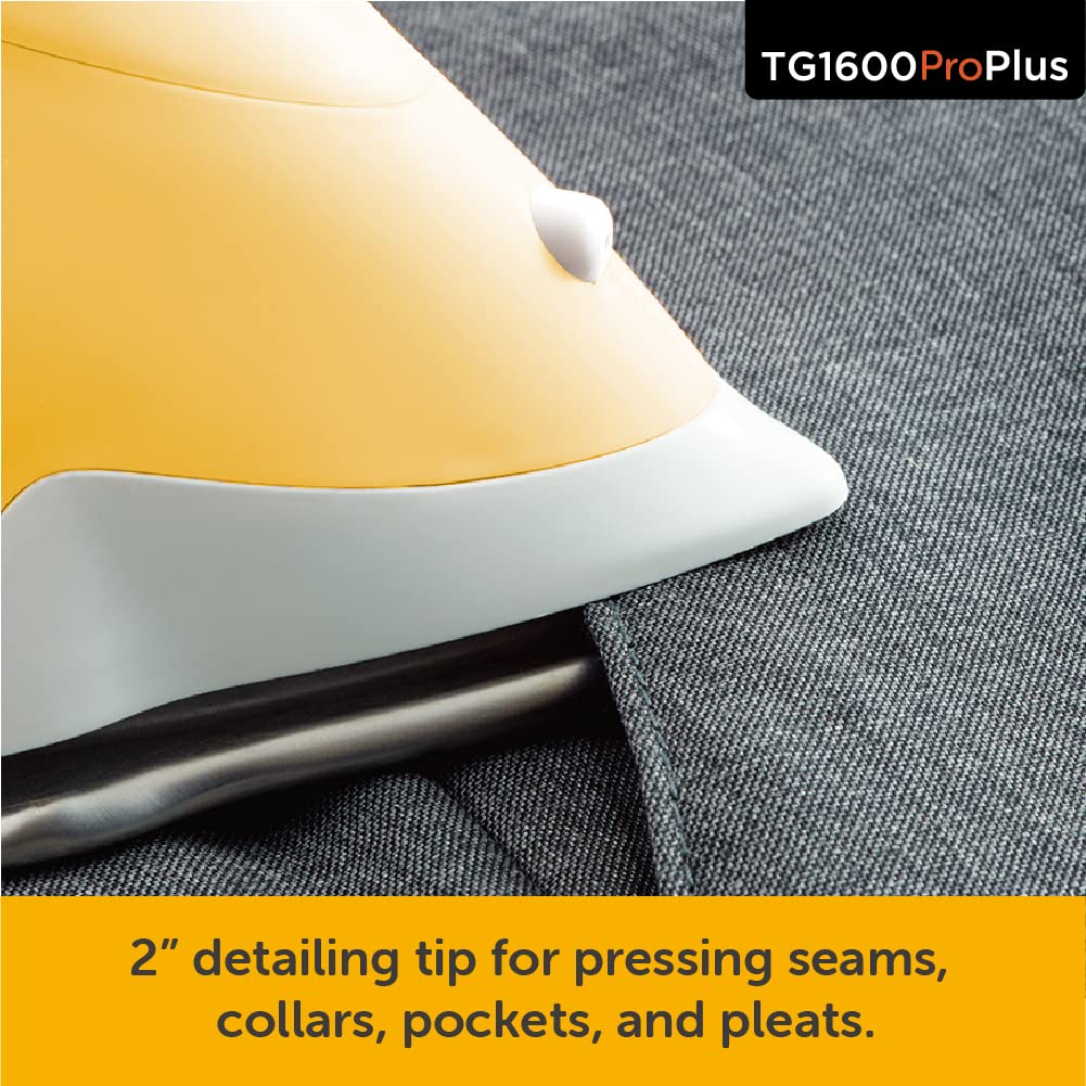 oliso TG1600 ProPlus Smart Iron with Auto-Lift C 1800 Watt Steam Iron for Clothes, Sewing, Quilting & Crafting C Diamond Ceramic-Flow Soleplate