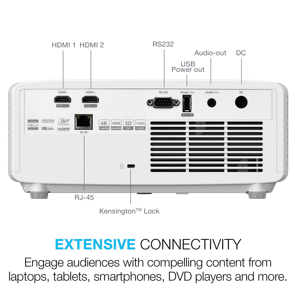 Optoma GT2000HDR Ultra-Compact Short Throw Full HD Home Laser Projector