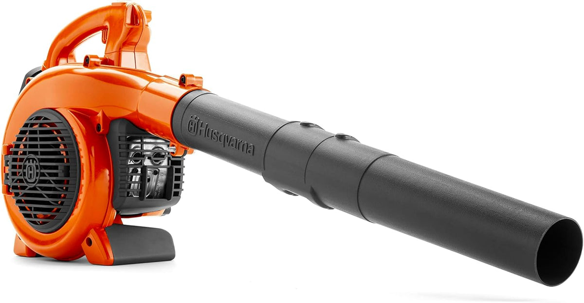 Husqvarna 125B Gas Leaf Blower, 28-cc 1.1-HP 2-Cycle Handheld Leaf Blower, 470-CFM, 170-MPH, 12.5-N Powerful Clearing Performance and Ergonomic