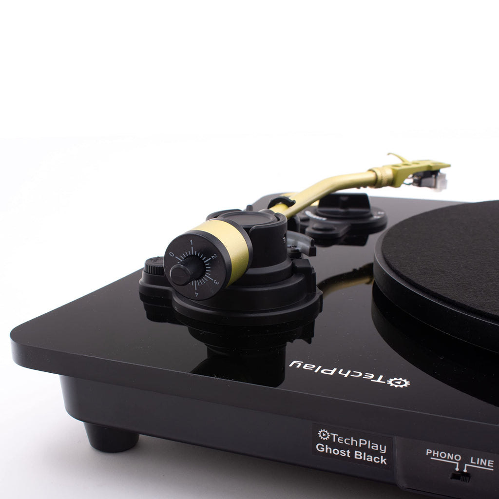 TechPlay Ghost, 2 Speed Belt Driven Turntable with Bluetooth Broadcast. Connects to Your Bluetooth Speakers wirelessly.