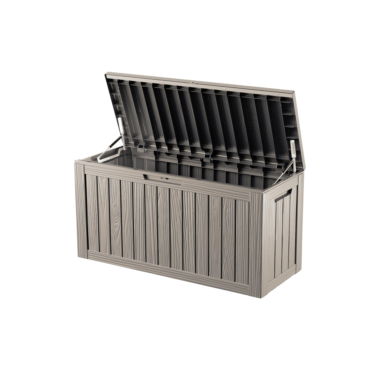 Mersco 320 Gallon Double-Wall Resin Deck Box - Lockable Waterproof Outdoor Storage Box, 1000lbs Capacity & Doubles as Seating for Patio Furniture