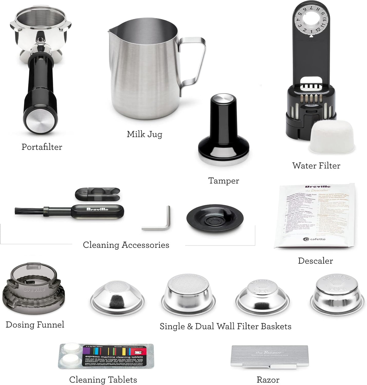 Breville Barista Express Espresso Machine BES870XL, Brushed Stainless Steel