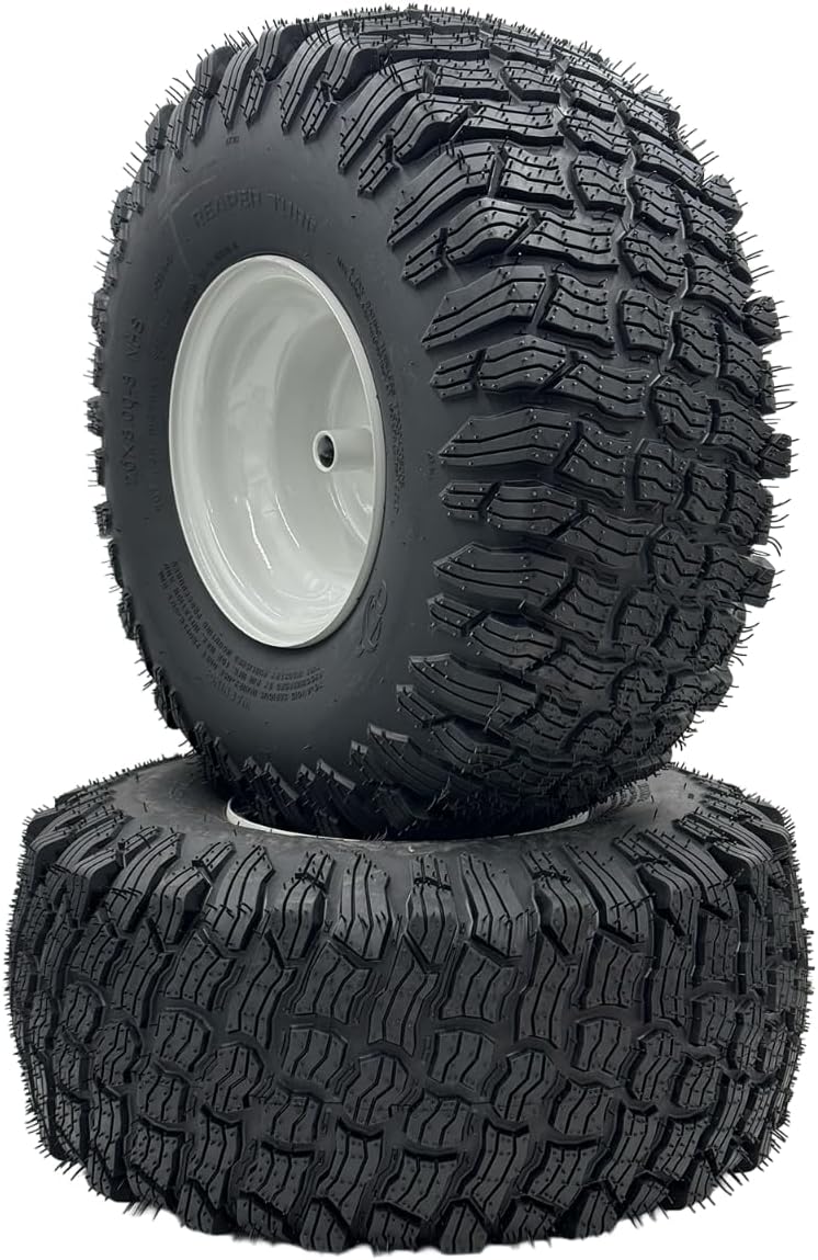 20x8.00-8 Reaper Lawn Mower Wheel - Set - 3/4 Inch Axle, 2.90 Inch Hub