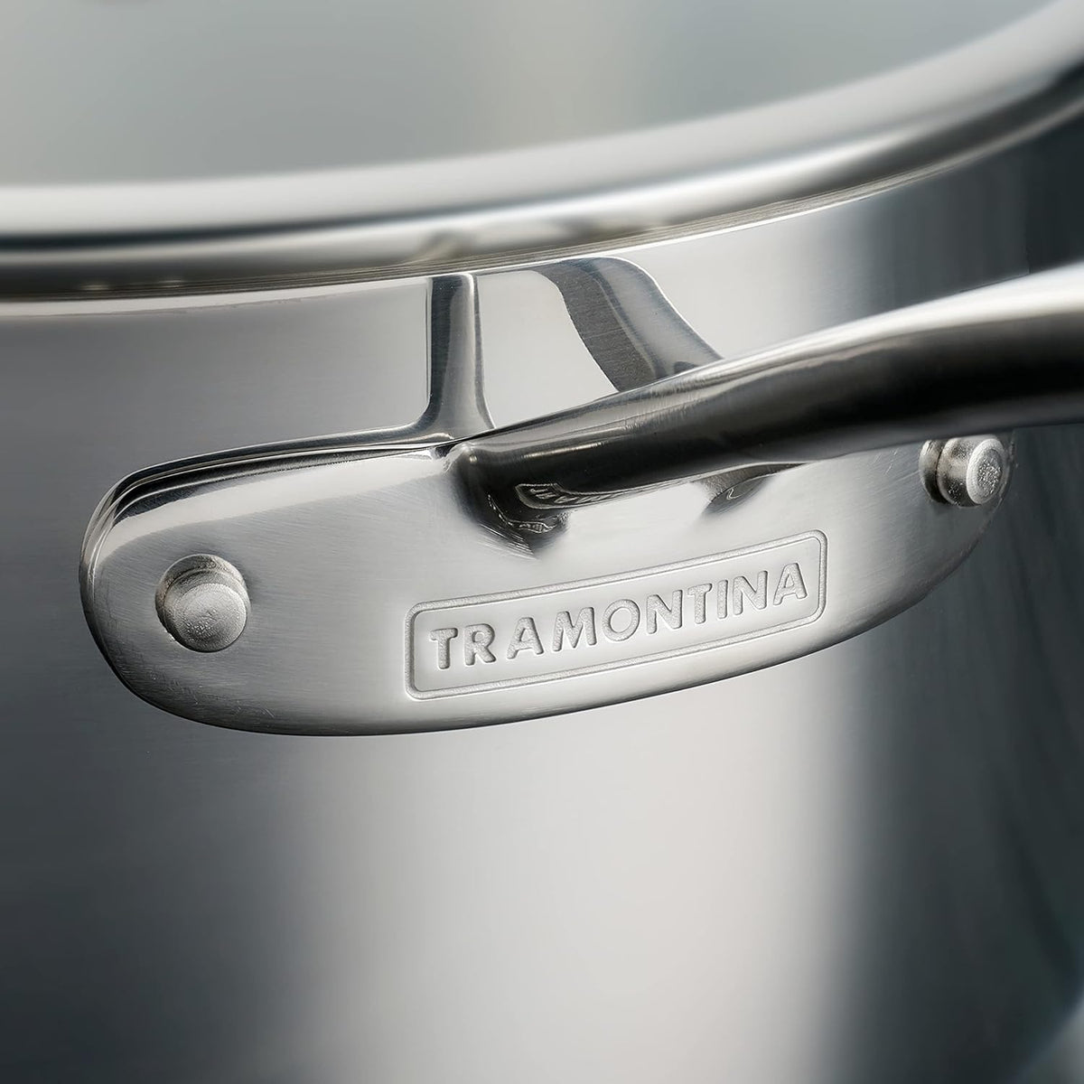 Tramontina Tri-Ply Clad Stainless Steel 14-Piece Cookware Set with Glass Lids, Pots and Pans Kitchen Set, Induction-Ready, Dishwasher-Safe, NSF