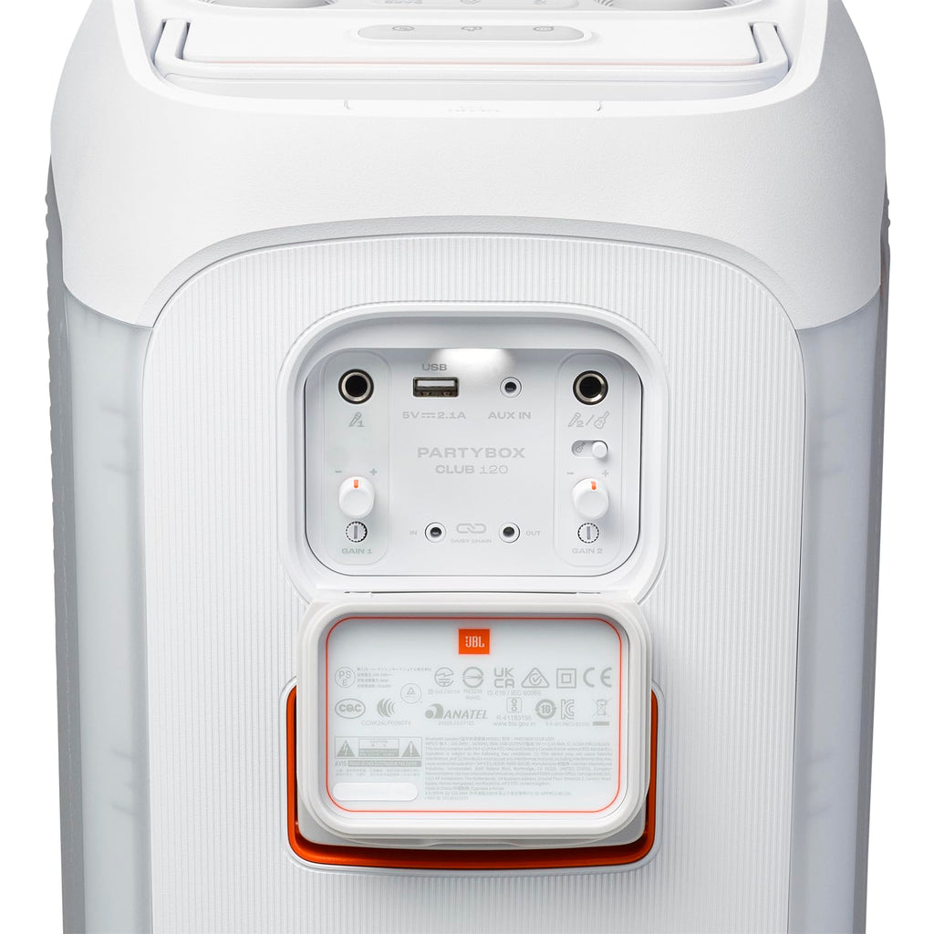 JBL PartyBox Club 120 - Portable Party Speaker with Foldable Handle, Powerful JBL Pro Sound, Futuristic lightshow, Up to 12 Hours of Play time