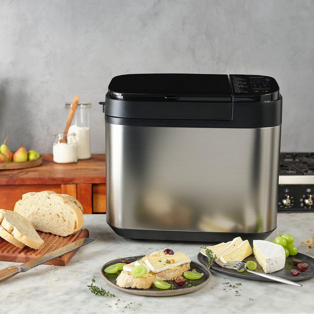Panasonic Bread Machine, Automatic Bread Maker with 20 Presets and Advanced Temperature Sensor for Bread, Cake, and Pizza, Gluten Free Baking, Raisin