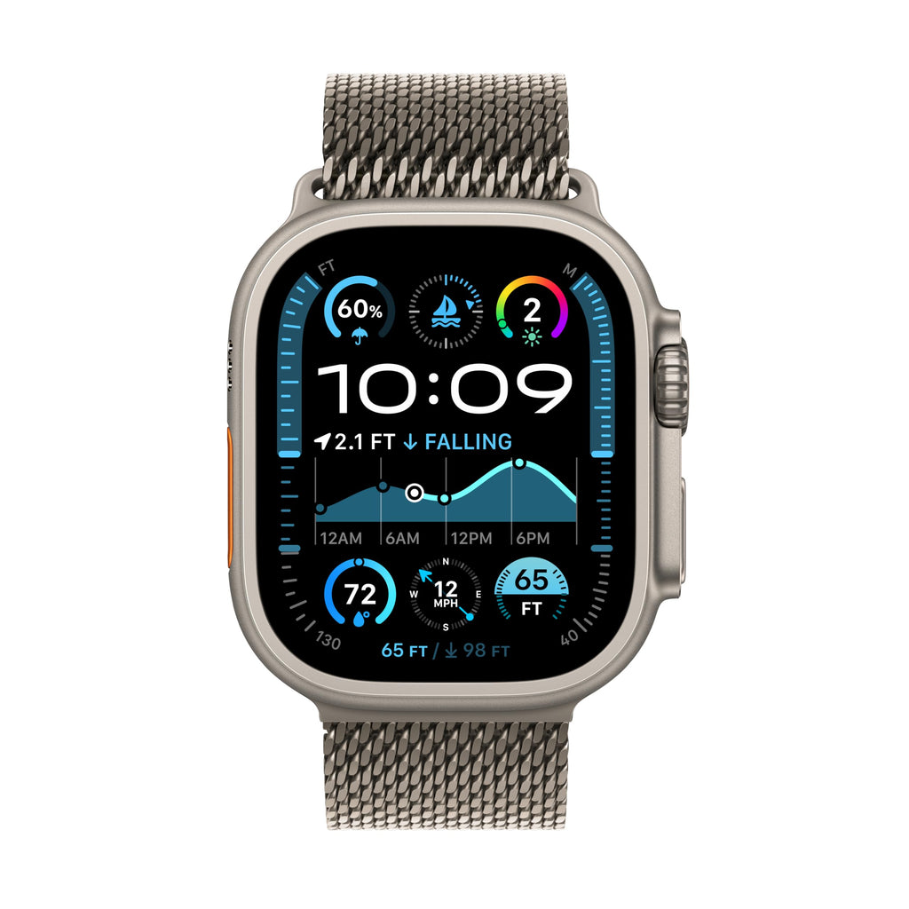 Apple Watch Ultra 2 (GPS + Cellular, 49MM) - Black Titanium Case with Black Ocean Band (Renewed Premium)