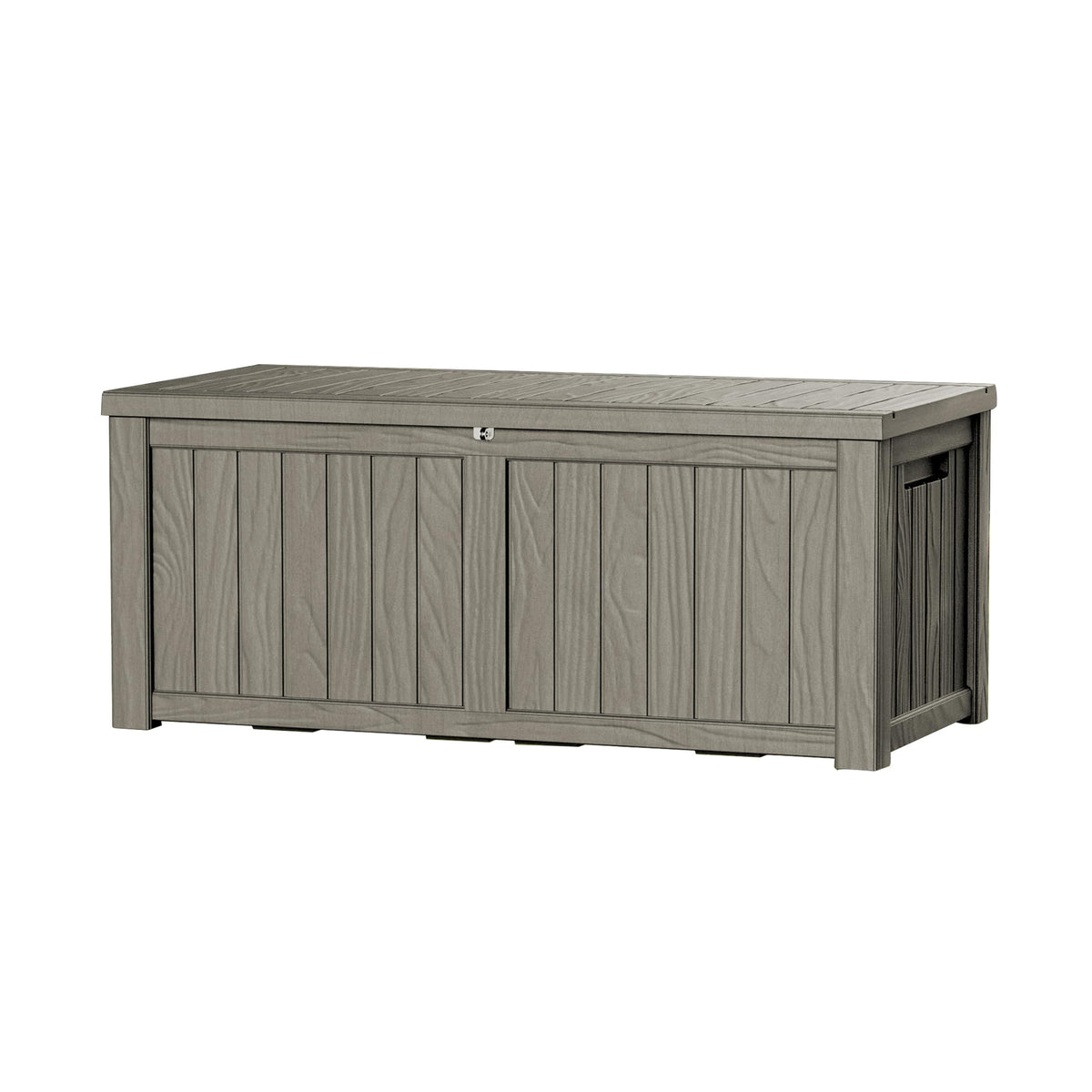 Mersco 320 Gallon Double-Wall Resin Deck Box - Lockable Waterproof Outdoor Storage Box, 1000lbs Capacity & Doubles as Seating for Patio Furniture
