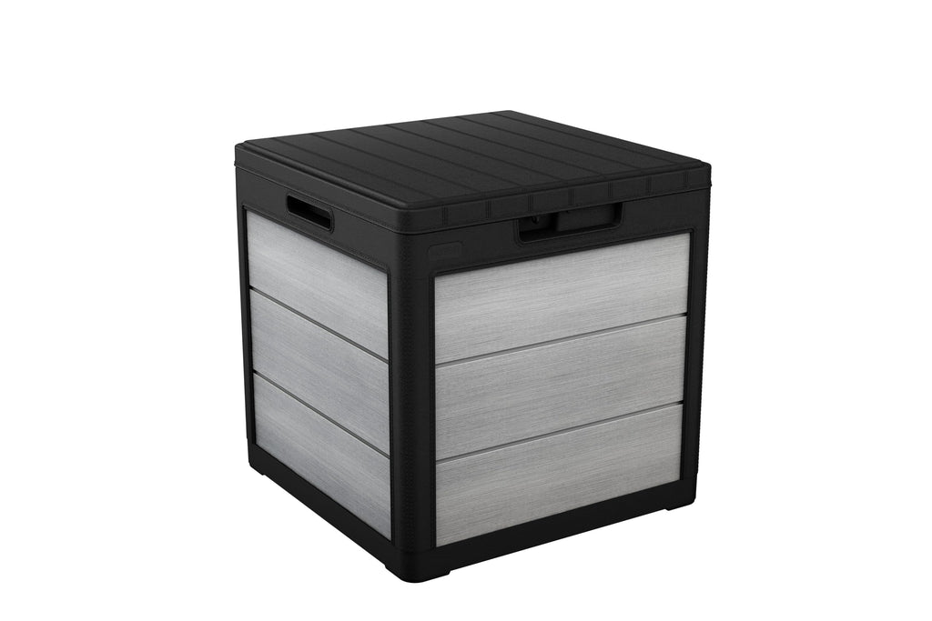 Keter Denali 200 Gallon Resin Large Deck Box with Double Wall 20mm Panels - Paintable and Drillable-Organization and Storage for Patio Furniture and